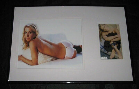 Poppy Montgomery Signed Framed 12x18 Photo Display JSA 