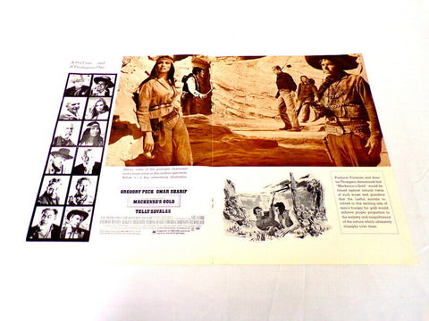 ORIGINAL Vintage 1969 Mackenna's Gold 12x18 Industry Ad Poster Gregory Peck