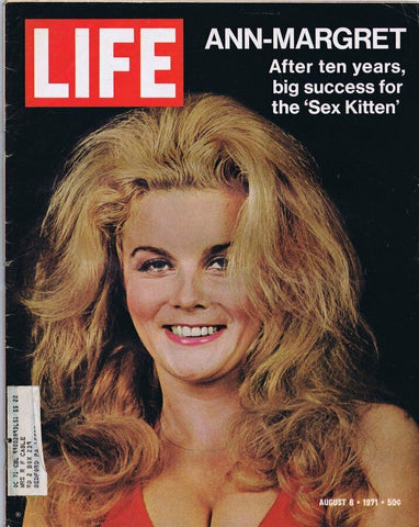 ORIGINAL Vintage Life Magazine August 6 1971 Ann Margret