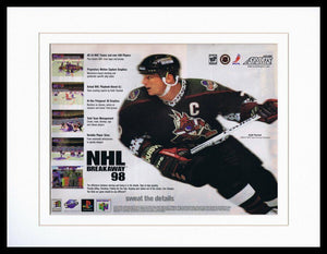 Keith Tkachuk NHL Breakaway 98 N64 PS1 Framed 11x14 ORIGINAL Advertisement