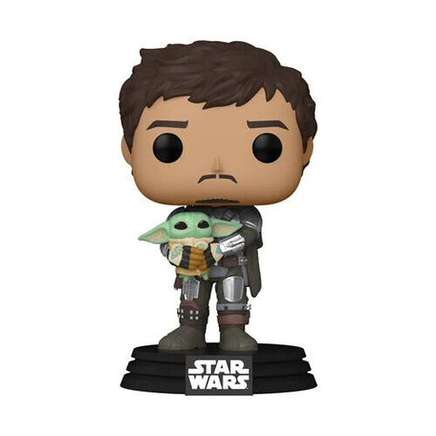 NEW SEALED Funko Pop Figure Mandalorian Din Djarrin Holding Child Grogu