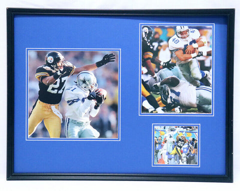 Super Bowl XXX Dallas Cowboys vs Steelers Framed 18x24 Photo Set Deion Sanders