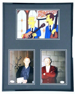 Tom & Dick Smothers Dual Signed Framed 16x20 Photo Display The Simpsons JSA