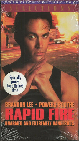 Rapid Fire VINTAGE VHS Cassette Brandon Lee