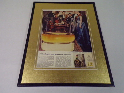 1961 Chivas Regal Whiskey Framed 11x14 ORIGINAL Vintage Advertisement 