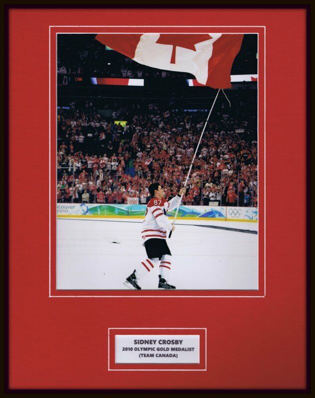 Sidney Crosby 2010 Olympic Gold Medal Canada Framed 11x14 Photo Display 