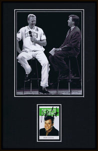 Bob Costas Signed Framed 11x17 Photo Display w/ Larry Bird