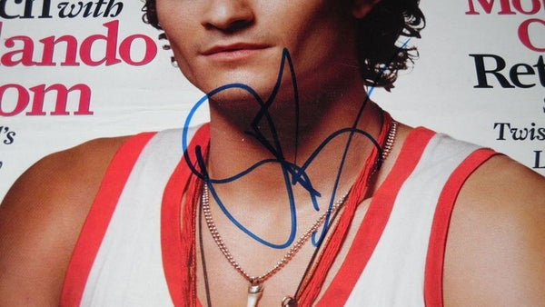 Orlando Bloom Signed Framed 2005 Rolling Stone Magazine Cover Display JSA