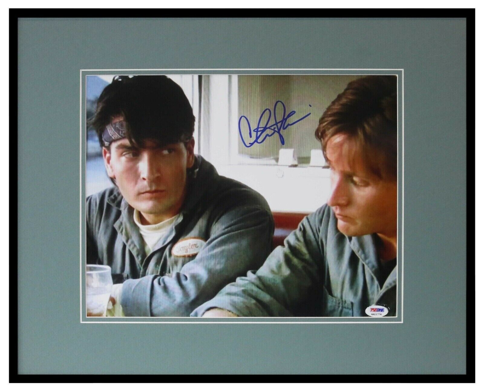 Charlie Sheen Signed Framed 16x20 Photo Display PSA/DNA Men at Work