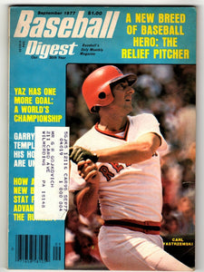 VINTAGE Sep 1977 Baseball Digest Magazine Carl Yastrzemski Red Sox