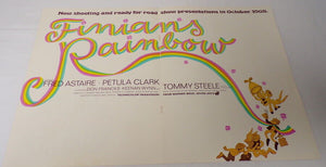 VINTAGE 1967 Finian's Rainbow 12x18 Industry Poster Ad Fred Astaire Petula Clark