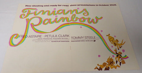 VINTAGE 1967 Finian's Rainbow 12x18 Industry Poster Ad Fred Astaire Petula Clark