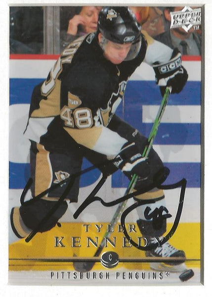 Tyler Kennedy Signed Framed 11x17 Photo Display Stanley Cup Penguins