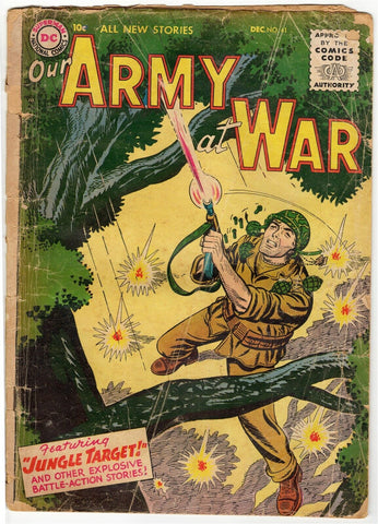 Our Army at War #55 ORIGINAL Vintage 1955 DC Comics 