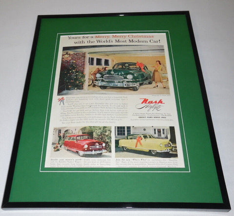 1951 Nash Airflyte 11x14 Framed ORIGINAL Vintage Advertisement 