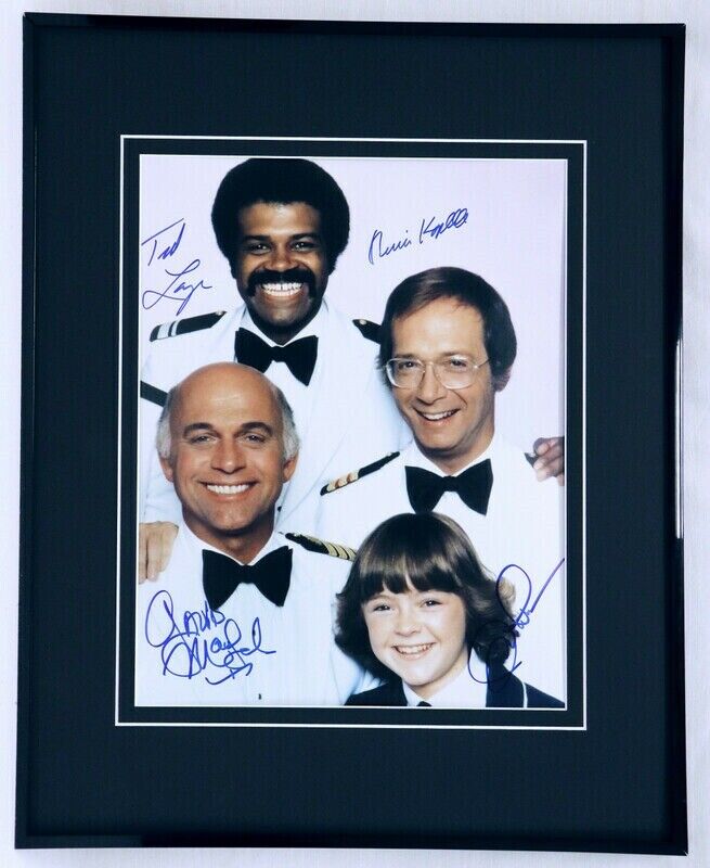 The Love Boat Cast Signed Framed 16x20 Photo Display AW 