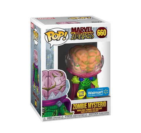 NEW SEALED 2020 Funko Pop Figure Glow in the Dark Marvel Zombie Mysterio Walmart