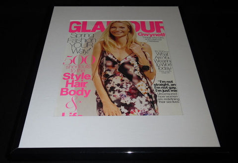 Gwyneth Paltrow Framed ORIGINAL 2016 Glamour Magazine Cover 