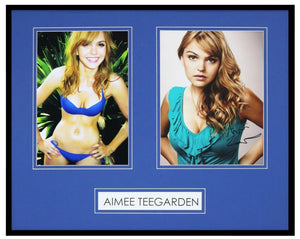 Aimee Teegarden Signed Framed 16x20 Bikini Photo Display AW Friday Night LIghts