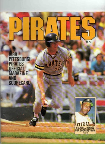 VINTAGE 1988 Pittsburgh Pirates NY Mets Program Scored