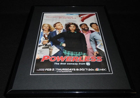 Powerless 2017 NBC Framed 11x14 ORIGINAL Advertisement Vanessa Hudgens