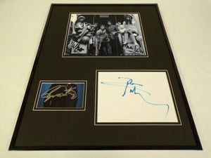 The Who Daltrey & Townshend Dual Signed Framed 16x20 Photo Display PSA/DNA