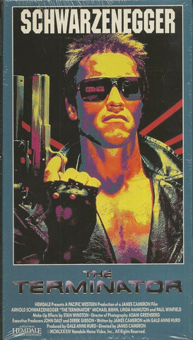 Terminator VINTAGE VHS Cassette Arnold Schwarzenegger Linda Hamilton