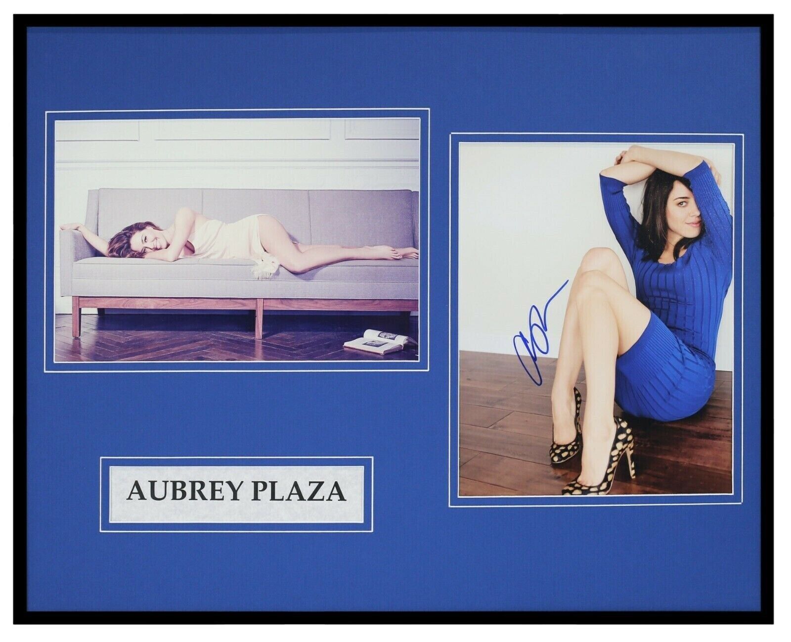 Aubrey Plaza Signed Framed 16x20 Photo Set AW Parks & Recreation