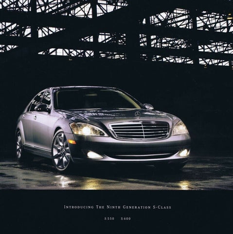 ORIGINAL Vintage 2007 Mercedes Benz S Class S550 S600 Sales Brochure Book