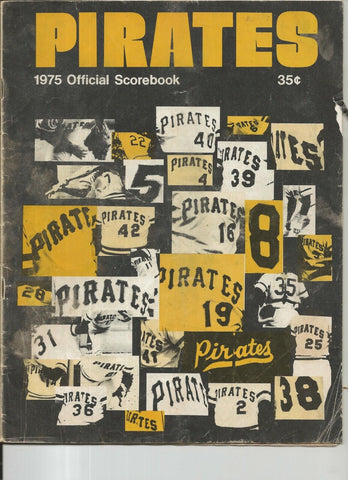 VINTAGE 1975 Chicago Cubs @ Pittsburgh Pirates Scorebook (Scored) W Stargell