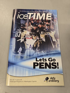 Apr 6 2010 Capitals @ Penguins Program Sidney Crosby & Alex Ovechkin Goals