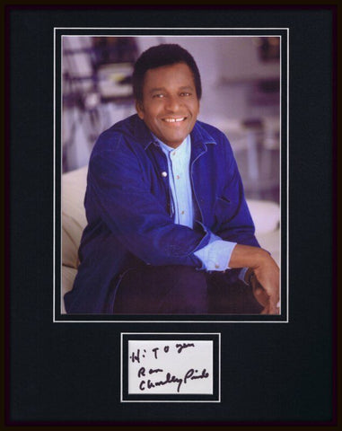 Charley Pride Signed Framed 11x14 Photo Display JSA  