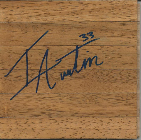 Isaiah Austin Signed 6x6 Floorboard Baylor