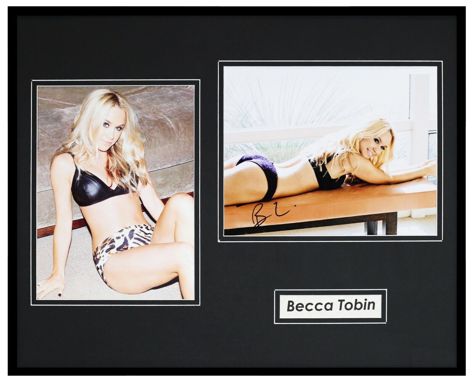 Becca Tobin Signed Framed 16x20 Photo Set AW Glee