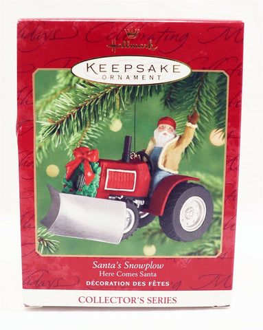 VINTAGE 2001 Hallmark Keepsake Christmas Ornament Santa's Snowplow