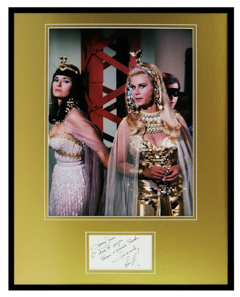 Lee Meriwether Signed Framed 16x20 Note & Photo Display Batman Catwoman