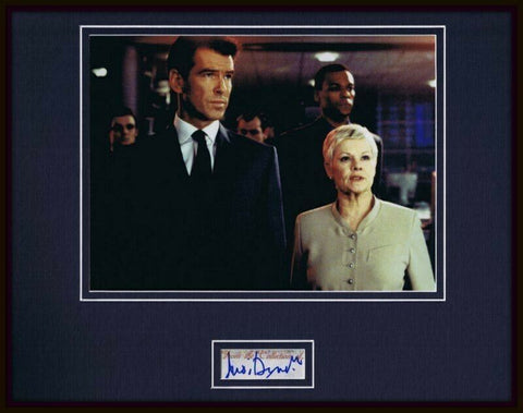 Judi Dench Signed Framed 11x14 Photo Display James Bond