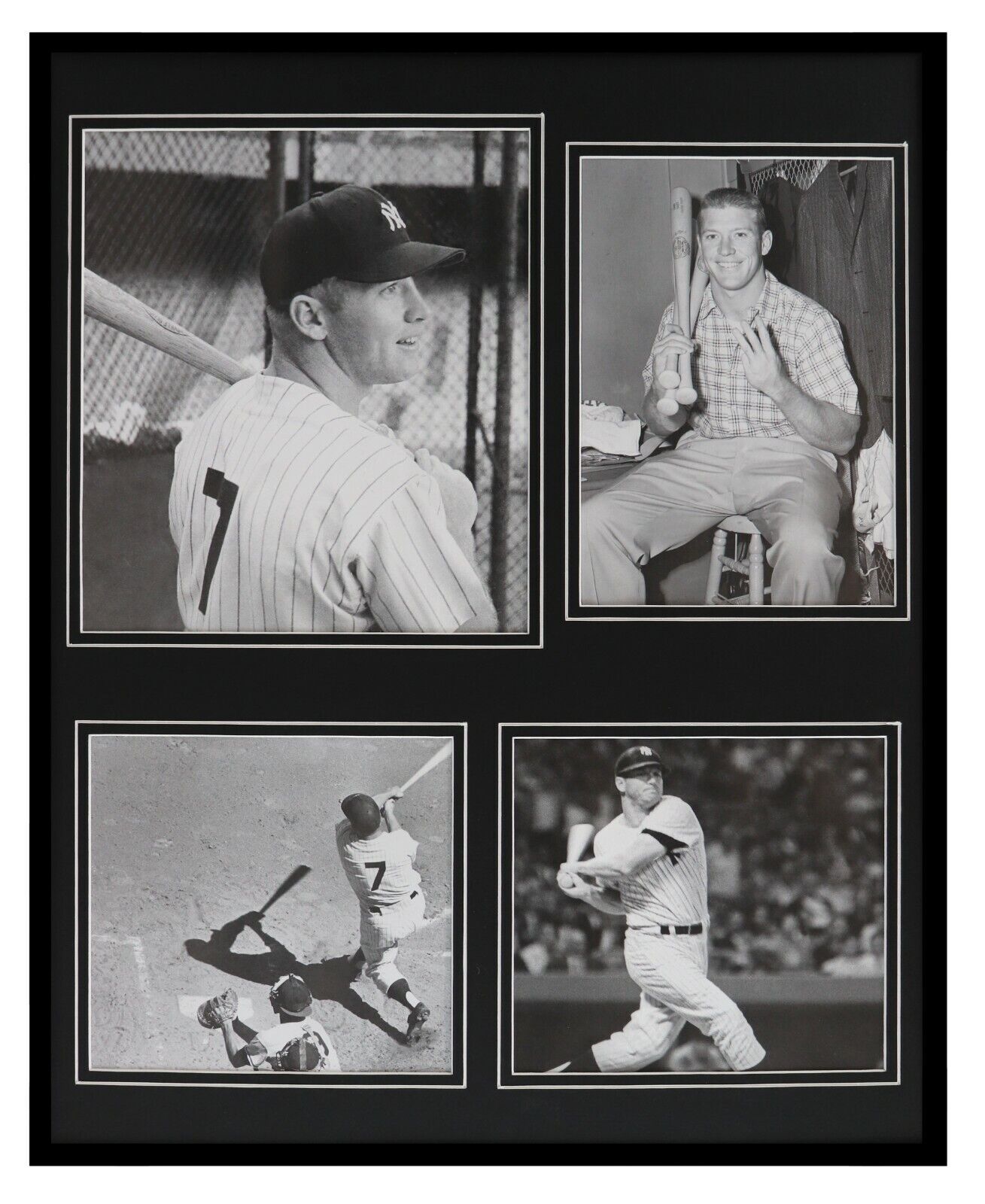 Mickey Mantle New York Yankees Framed 16x20 Photo Set 