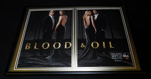 Blood & Oil 2015 ABC Framed 12x18 ORIGINAL Advertising Display Amber Valleta B