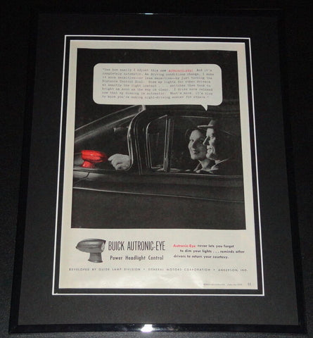 1959 Buick Autronic Eye Headlights 11x14 Framed ORIGINAL Vintage Advertisement