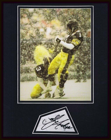 Gary Anderson SNOW Signed Framed 11x14 Photo Display Steelers