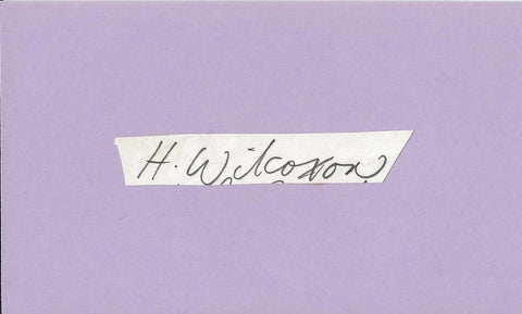 Henry Wilcoxon Signed 3x5 Index Card Caddyshack