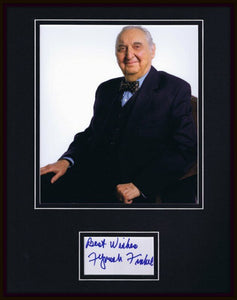 Fyvush Finkel Boston Public Signed Framed 11x14 Photo Display JSA