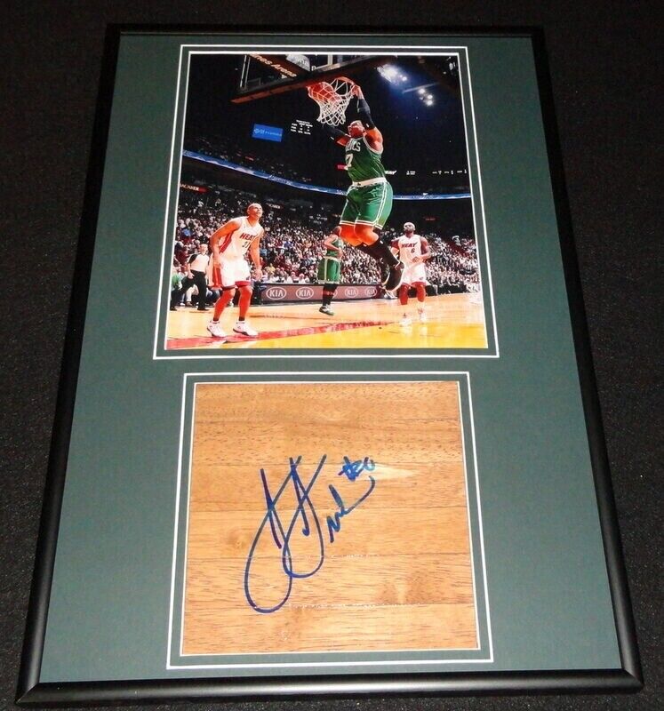 Jared Sullinger Signed Framed Floorboard & Photo Display Celtics Ohio State B