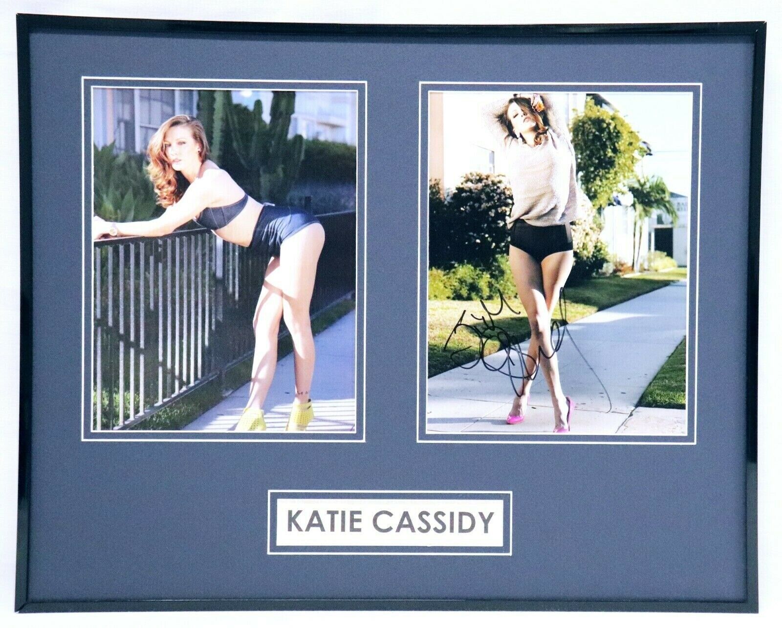 Katie Cassidy Signed Framed 16x20 Heels Photo Set AW Arrow When a Stranger Calls