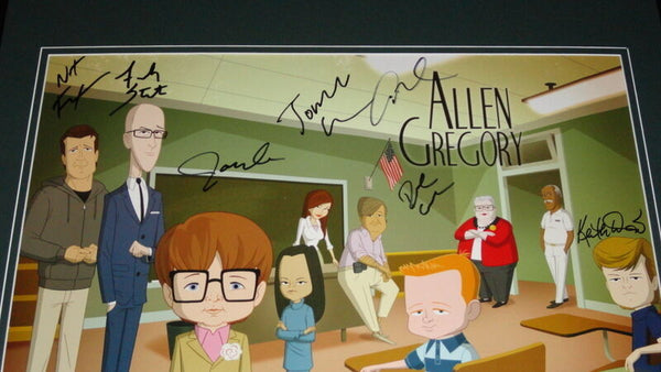 Allen Gregory Cast Signed Framed 16x20 Poster Photo Display AW Jonah Hill