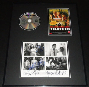 Traffic Cast Signed Framed Photo & DVD Display AW Del Toro Douglas Zeta Jones +2