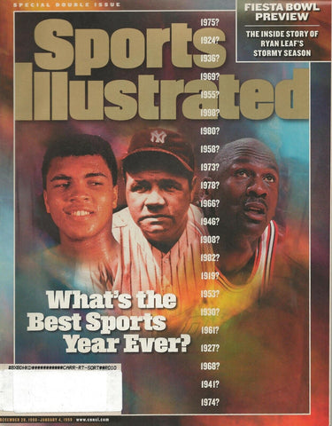 ORIGINAL Vintage December 28 1999 Sports Illustrated Magazine Jordan Ruth Ali