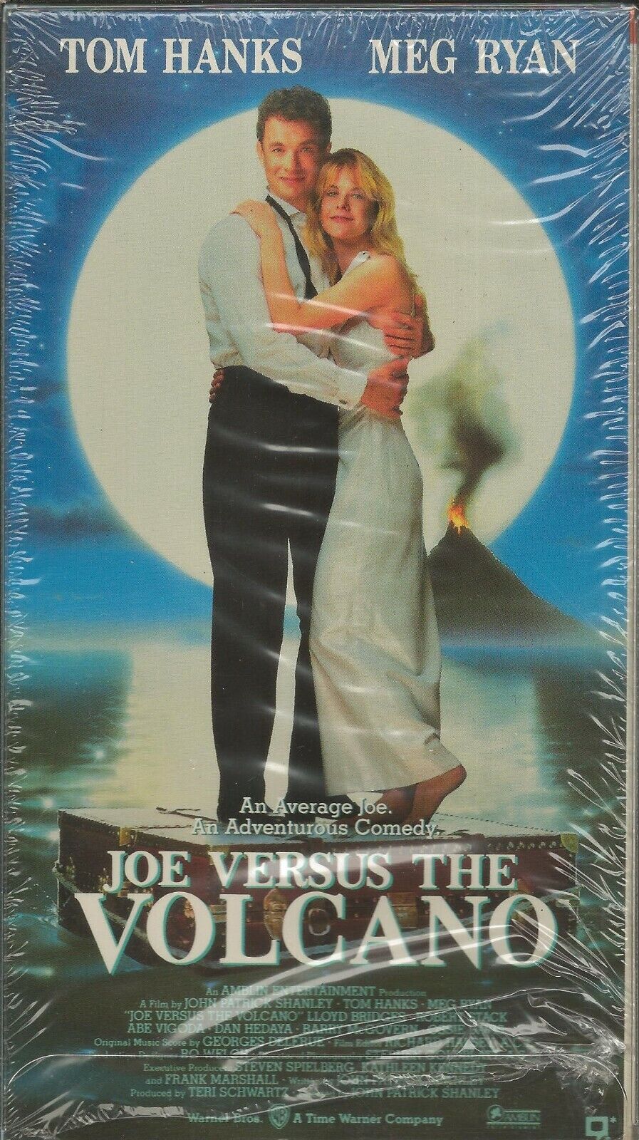 Joe Versus the Volcano VINTAGE VHS Cassette Tom Hanks Meg Ryan