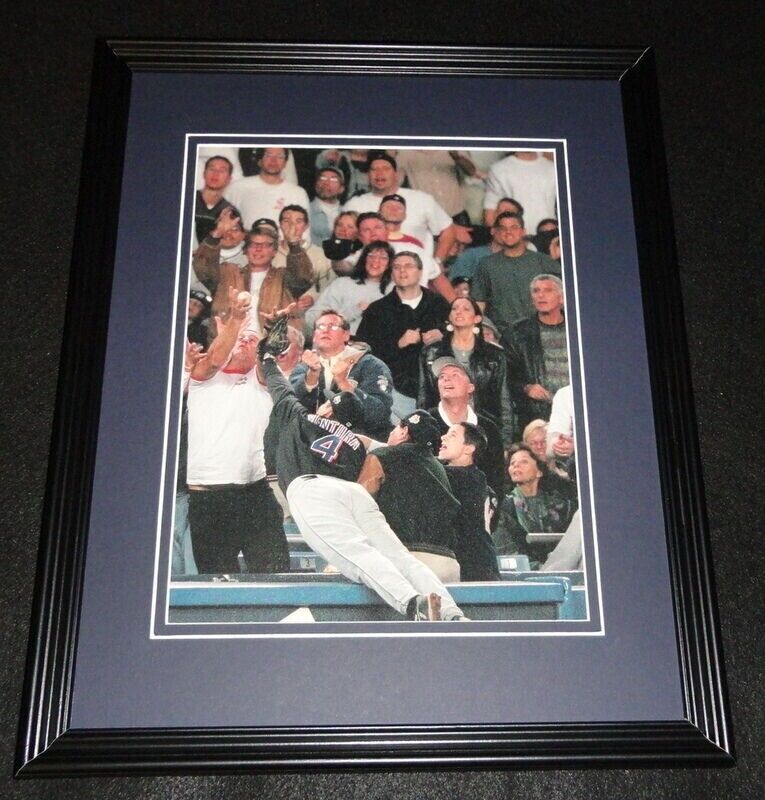 Robin Ventura 2000 World Series Diving Catch Mets Framed 11x14 Photo Display 